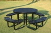 RHINO Thermoplastic Metal Round Picnic Table