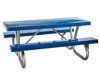 6 Ft. Fiberglass Picnic Table With Galvanized 2-3/8" Bolted Frame