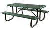 8 Ft. Plastisol Coated Metal Picnic Table With Powder Coated Welded Frame