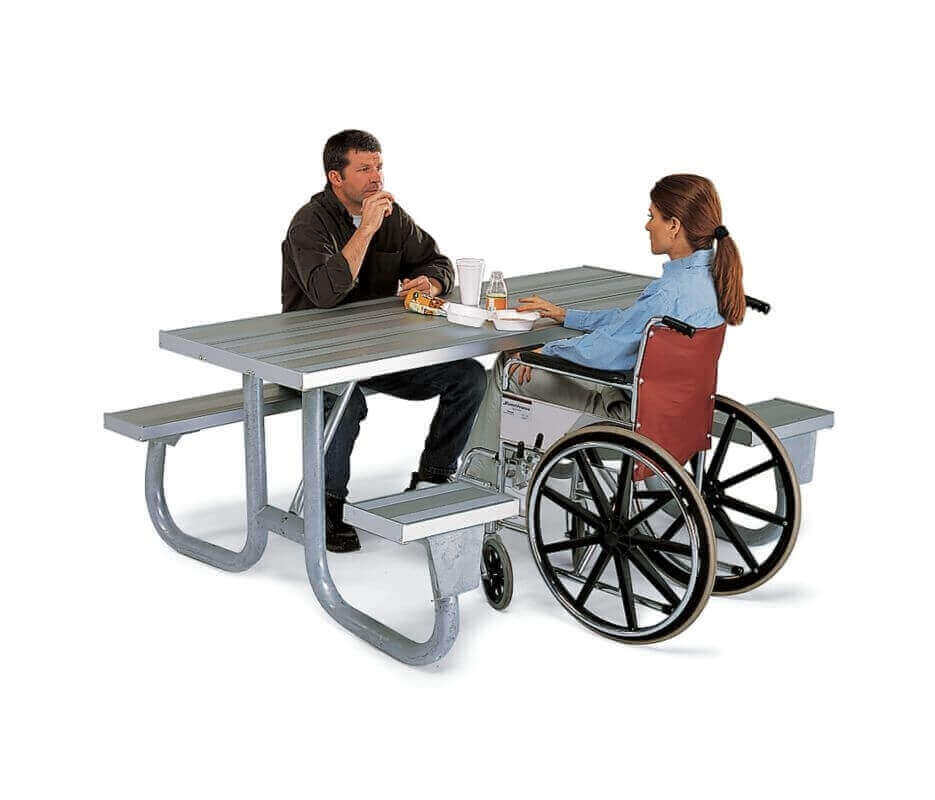 6 ft ADA Aluminum Picnic Table – Furniture Leisure