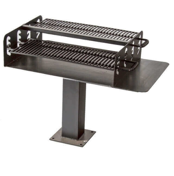 Group Grill With 1008 Sq. In Cooking Surface, Four Position, Inground Or Surface Mounted 