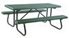 6 Ft. Plastisol Coated Metal Picnic Table with Welded Galvanized Frame