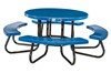 Round Fiberglass Picnic Table With Galvanized Steel Frame 