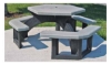 Evergreen Series Heavy Duty Recycled Plastic Hex Table with Solid Top 