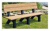 Evergreen Series Rock Island Recycled Plastic Park Bench - 4' or 6'