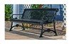 Streetscape Style Contoured Bench - Powder Coated Strap Steel - 4 or 6 ft.
