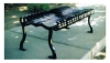 Iron Valley Park Bench - Powder Coated Steel without Back - 4', 5', 6', or 8'