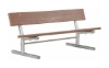 Portable Recycled Plastic Plank Bench with Galvanized Steel Frame - 6 or 8 ft.
