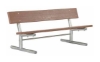 Portable Recycled Plastic Plank Bench with Galvanized Steel Frame - 6 or 8 ft.