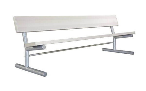 Portable Aluminum Plank Bench with Galvanized Steel Frame - 6 or 8 ft.