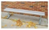 Portable Aluminum Backless Sports Bench With Galvanized Steel Frame - 6 FT.