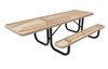 RHINO 8 ft. Thermoplastic Polyolefin Coated ADA Compliant Picnic Table with Extended Top