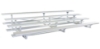 4 Row Portable Aluminum Bleacher Without Guardrails And Double Footboards