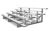 5 Row Portable Aluminum Bleacher Without Guardrails And Double Footboards