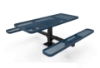 Picture of RHINO 6 ft. Thermoplastic Coated Expanded Steel Pedestal Picnic Table