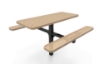 Picture of RHINO 6 ft. Thermoplastic Coated Steel Pedestal Picnic Table - Quick Ship