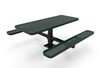 Picture of RHINO 6 ft. Thermoplastic Polyolefin Coated Pedestal Picnic Table - Quick Ship