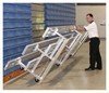 3 Row Tip And Roll Aluminum Bleacher Without Guardrails And Double Footboards_2