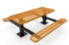 Picture of RHINO 6 ft. Thermoplastic Coated Steel Double Pedestal Picnic Table