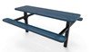 RHINO 8 ft. Thermoplastic Polyolefin Coated Double Pedestal Picnic Table
