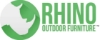 Picture of RHINO 46" Square Thermoplastic Coated Steel Pedestal Picnic Table - Quick Ship