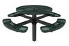 Picture of RHINO 46" Round Thermoplastic Polyolefin Coated Pedestal Picnic Table - Quick Ship