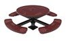 Picture of RHINO 46" Round Thermoplastic Polyolefin Coated Pedestal Picnic Table - Quick Ship