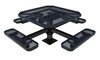 Picture of RHINO 46" Octagon Thermoplastic Polyolefin Coated Pedastal Picnic Table - Quick Ship
