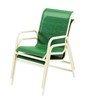 Neptune Dining Chair - Commercial Aluminum Frame with Sling Fabric_2