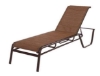 Monterey Chaise Lounge - Commercial Aluminum Frame With Sling Fabric