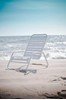 Quick Ship St. Maarten Vinyl Strap Sand Chair - Commercial Aluminum Frame
