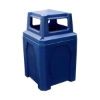 52 Gallon Plastic Receptacle with 4-way Top