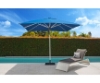 10 Foot Square Aluminum Frame Center Post Premium Umbrella with Marine Grade Fabric