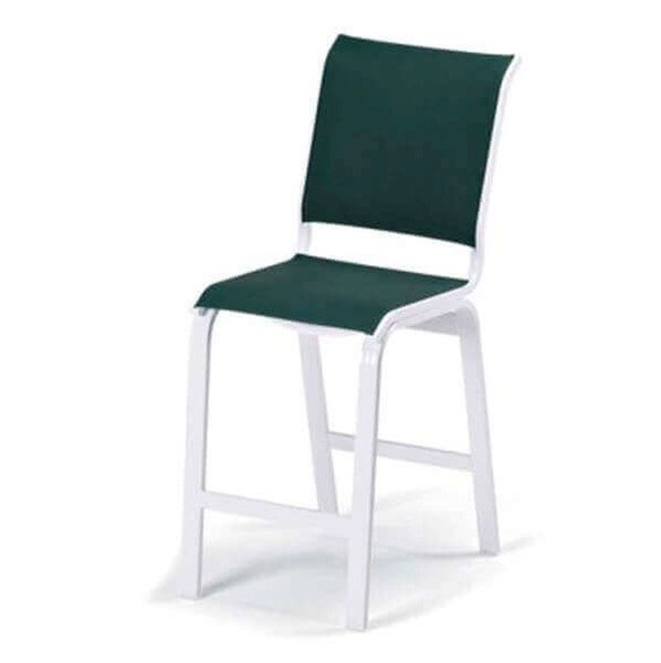 Telescope Fortis Sling Counter Chair with Armless Aluminum Frame  - Pack of 2