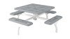 Picture of 46" Square Perforated Web Style Polyethylene Coated Steel Picnic Table