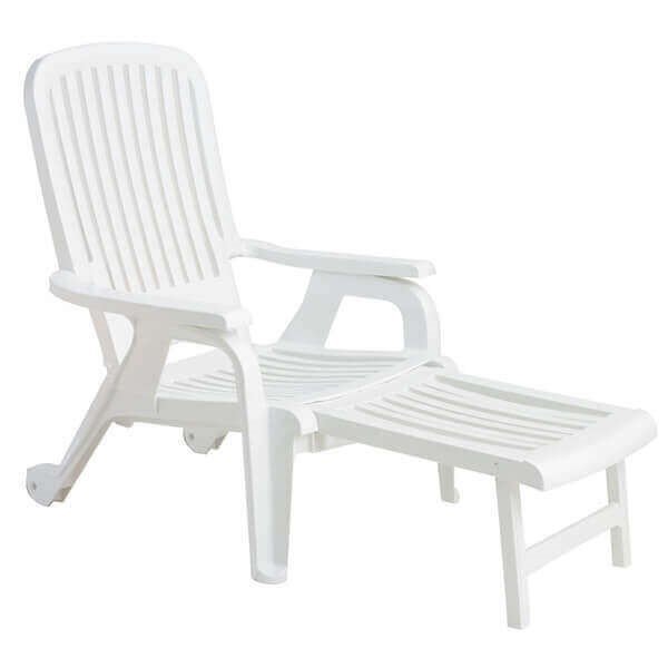 Bahia Plastic Resin Commercial Grade Pool Deck Chair