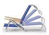 Telescope Mini-Sun Chaise Beach Chair With Aluminum Frames And Hard Wood Arms