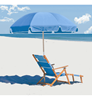 Oak Wood Marine Grade Fabric Beach Chair with Footrest