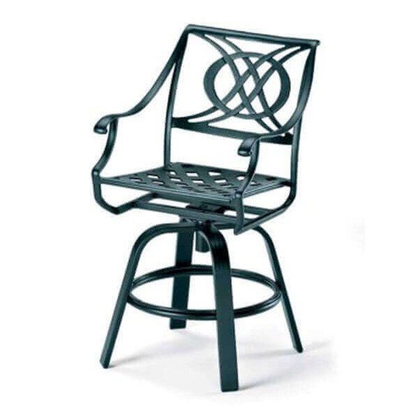 Telescope Cadiz Cast Aluminum Swivel Counter Chair
