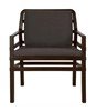 Aria Relax Plastic Resin Dining Chair with Wide Seat and Cushions - 17 lbs.
