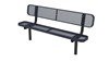 Picture of Ultra Leisure Expanded Style Polyethylene Coated Steel Stationary Bench - 6 or 8 ft.