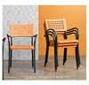 Artica Plastic Resin Dining Chair with Aluminum Frame