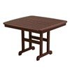 43" Square Nautical Recycled Plastic Dining Table From Polywood