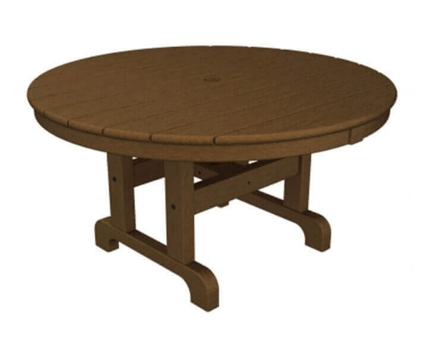 36" Round Recycled Plastic Conversation Dining Table From Polywood