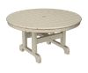 36" Round Recycled Plastic Conversation Dining Table From Polywood