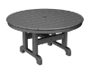 36" Round Recycled Plastic Conversation Dining Table From Polywood