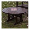 36" Round Recycled Plastic Conversation Dining Table From Polywood