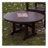 36" Round Recycled Plastic Conversation Dining Table From Polywood