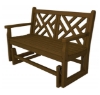 Chippendale Recycled Plastic Porch Glider Bench from Polywood