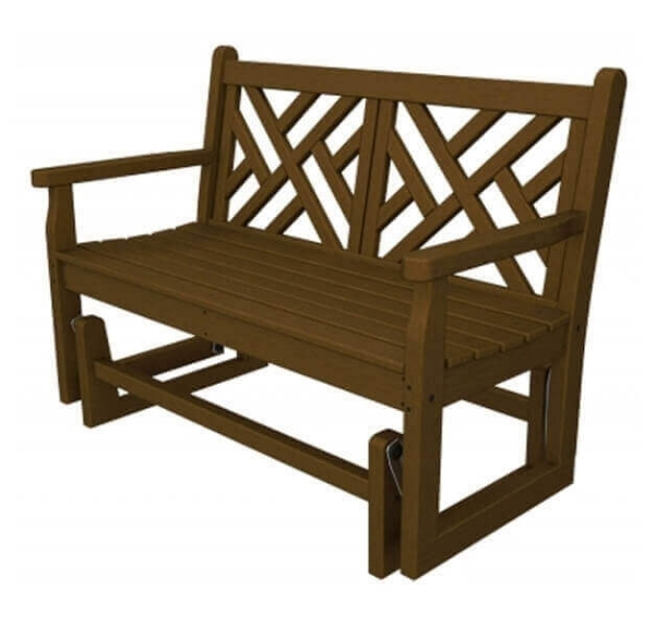 Chippendale Recycled Plastic Porch Glider Bench from Polywood